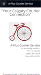 Mobile Screenshot of a-plus-courier.com