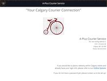 Tablet Screenshot of a-plus-courier.com